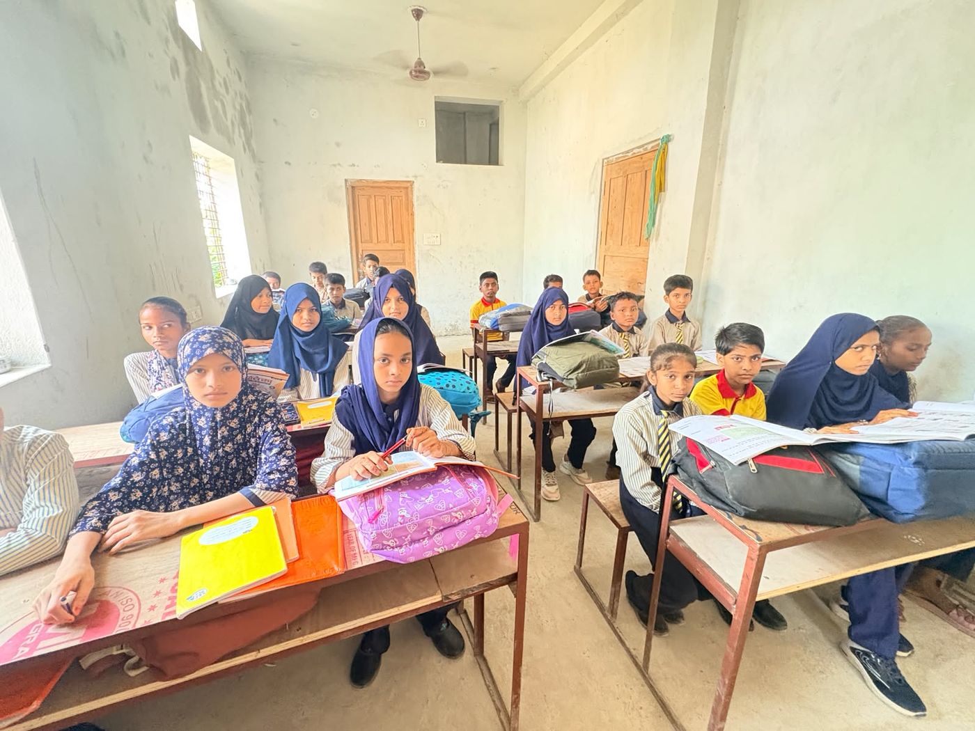 Classroom activities at the school